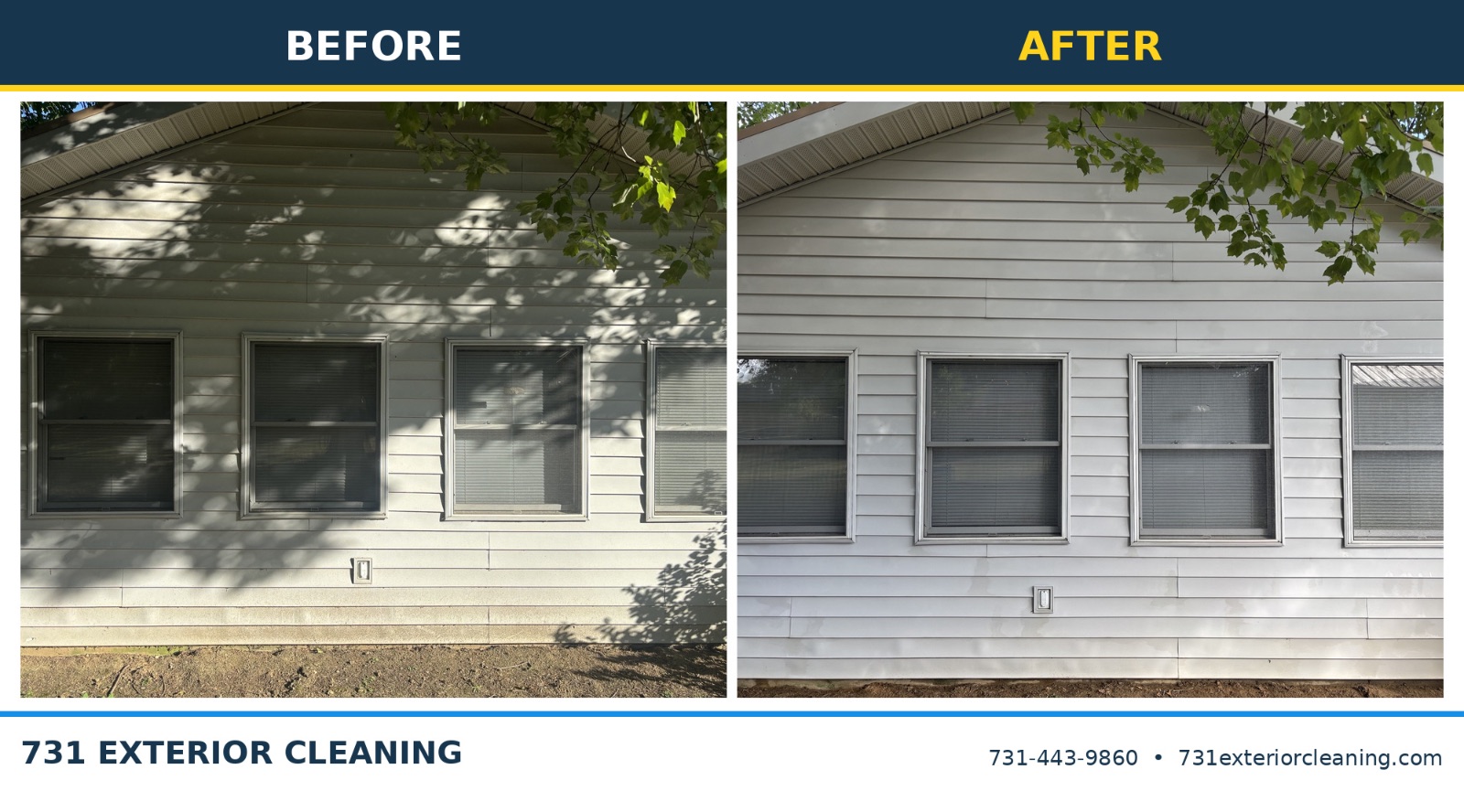 731 Exterior Cleaning in Bells, Tennessee.