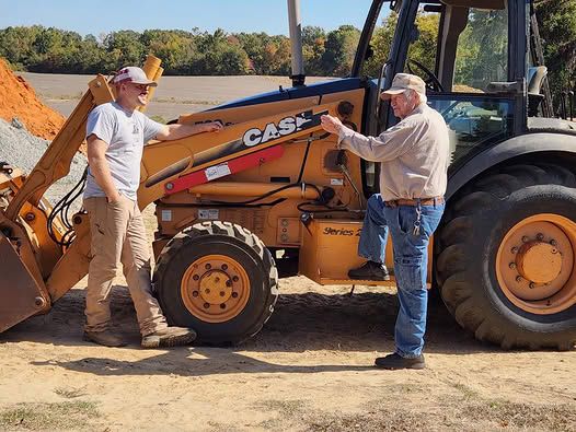 Laster’s Backhoe Service. in Friendship, Tennessee.