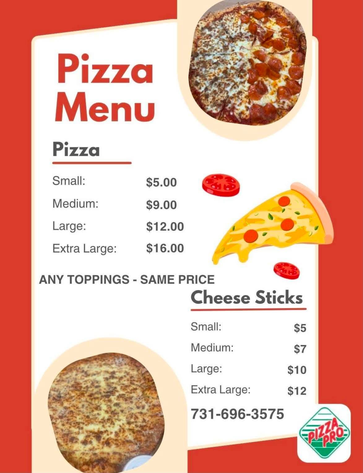 Pizza Pro MENU